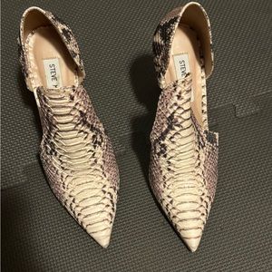 Steve Madden Snakeskin High Heel Shoes